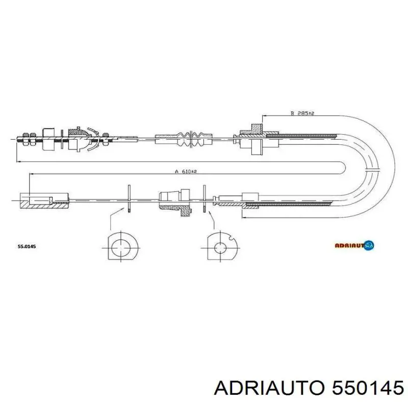 Linka sprzęgła Adriauto 550145