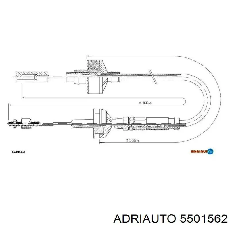 55.0156.2 Adriauto linka sprzęgła