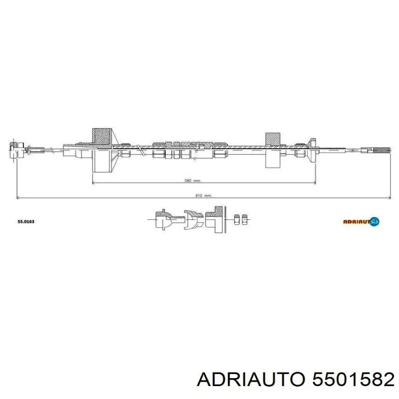 Linka sprzęgła Adriauto 5501582 cena, od 24,29 USD