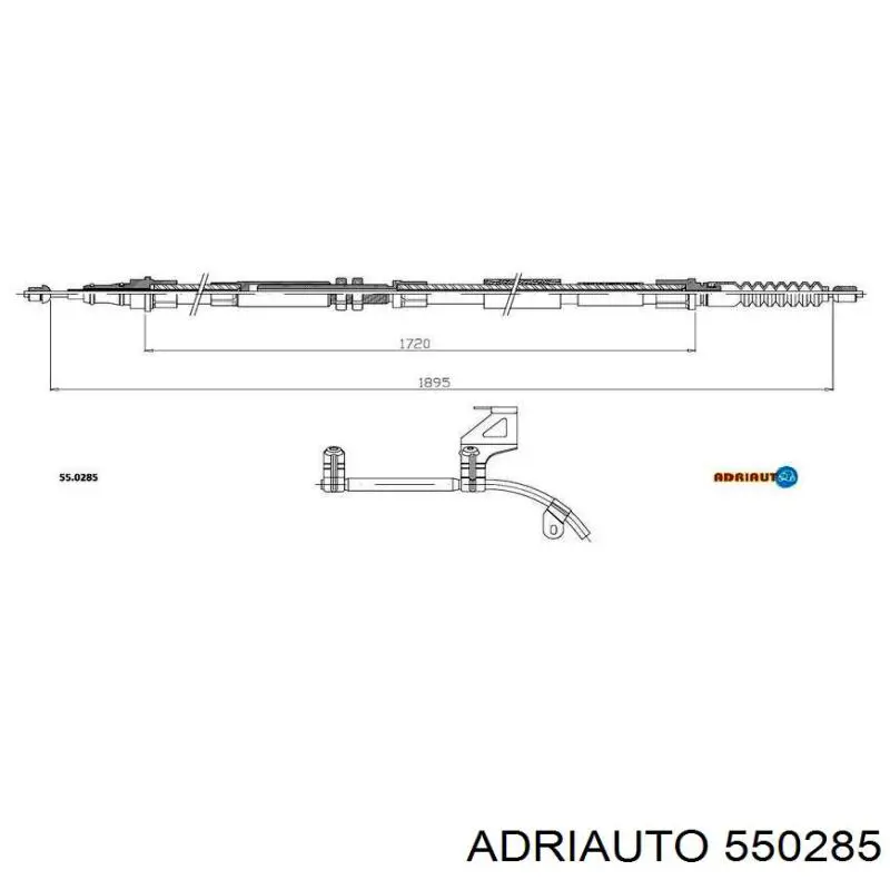 Linka hamulca ręcznego tylna prawa Adriauto 550285 cena, od 38,49 USD
