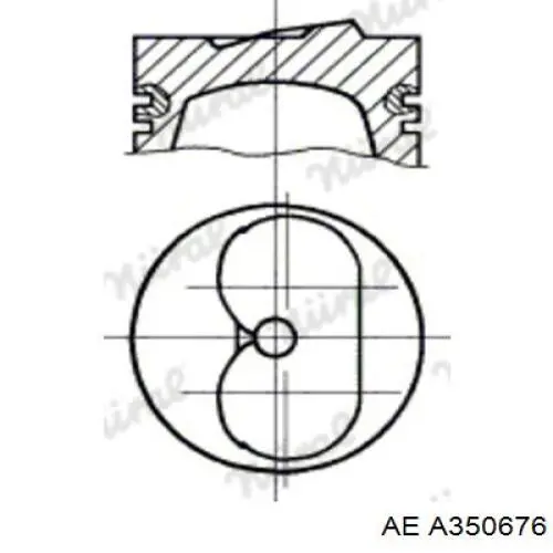 Tłok, komplet do jednego cylindru, STD do Alfa Romeo 146  930
