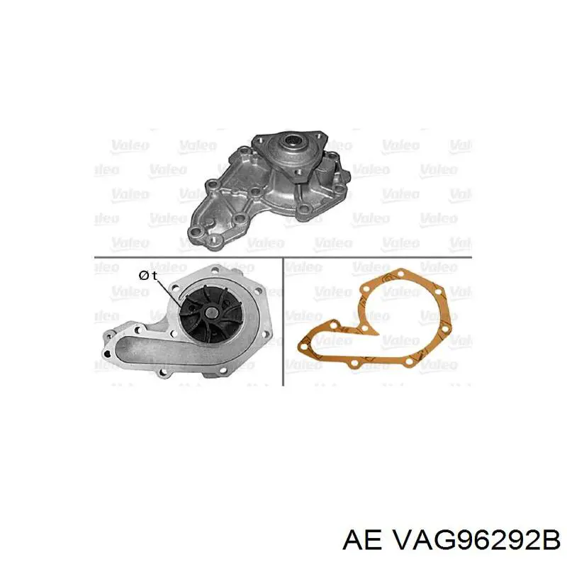 Do koszyka VAG96292B AE Prowadnica zaworu