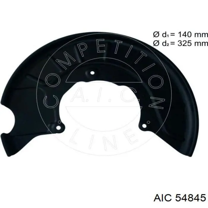 54845 AIC osłona tarczy hamulcowej przedniej lewej