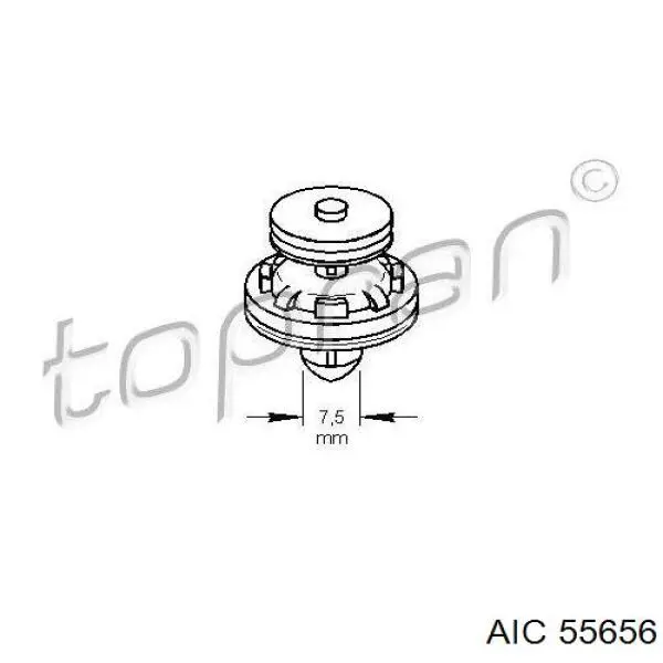 Spinka mocowania okładzin drzwi Autotechteile 3863004 cena, od 1,97 USD