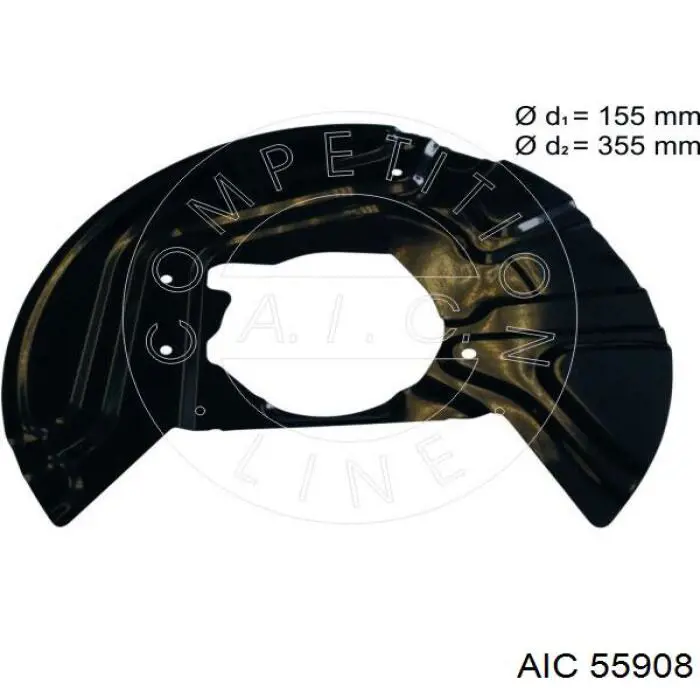 55908 AIC osłona tarczy hamulcowej przedniej lewej