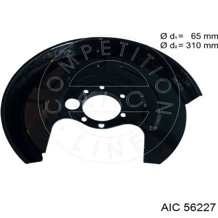 56227 AIC osłona tarczy hamulcowej tylnej lewa