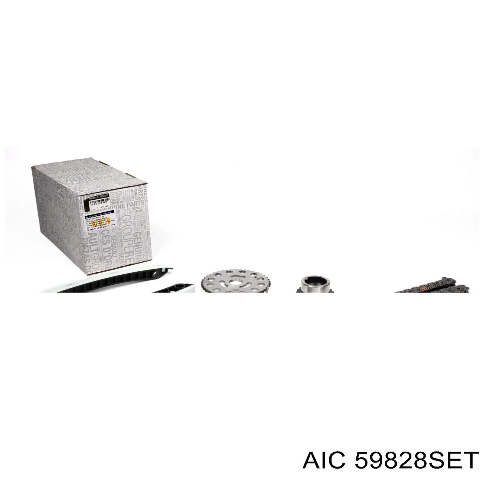 Do koszyka 59828SET AIC Łańcuch rozrządu, zestaw