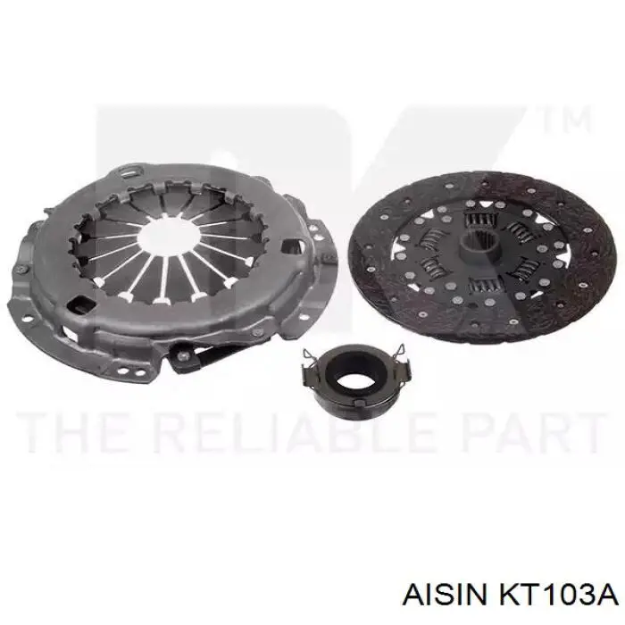 Do koszyka KT103A Aisin Zestaw sprzęgła (3 części)