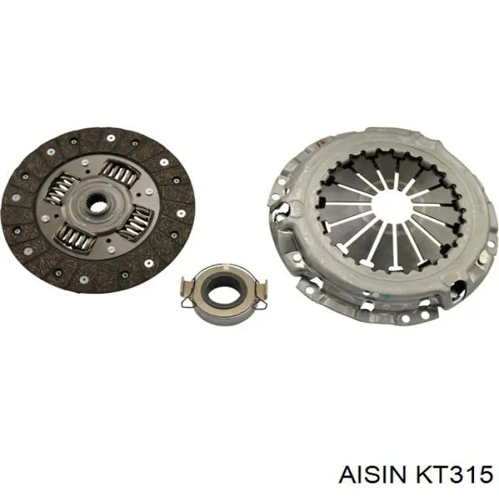 Do koszyka KT315 Aisin Zestaw sprzęgła (3 części)