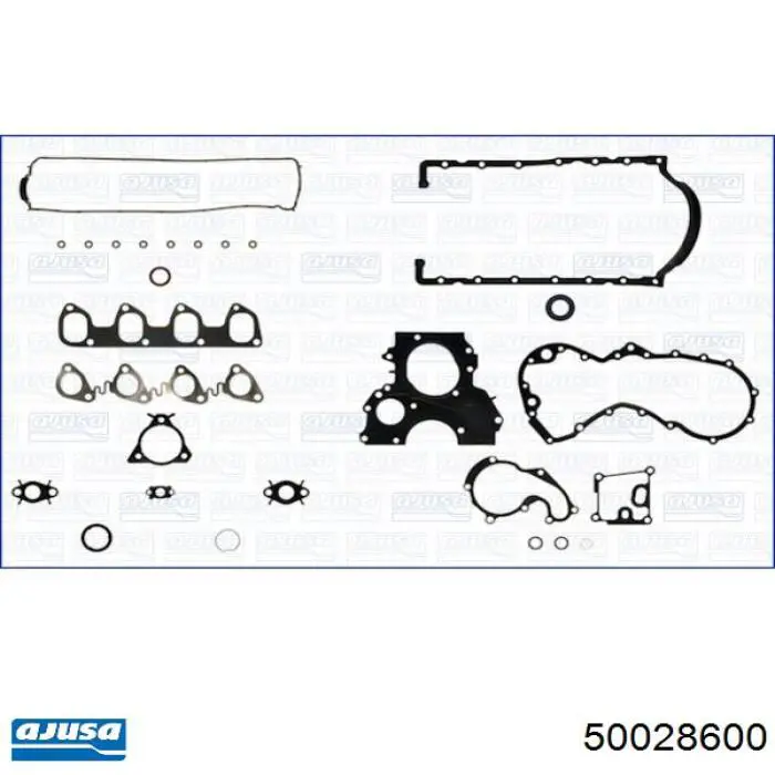 Do koszyka Zestaw uszczelek silnika pełny Renault Clio I BC57, 5357