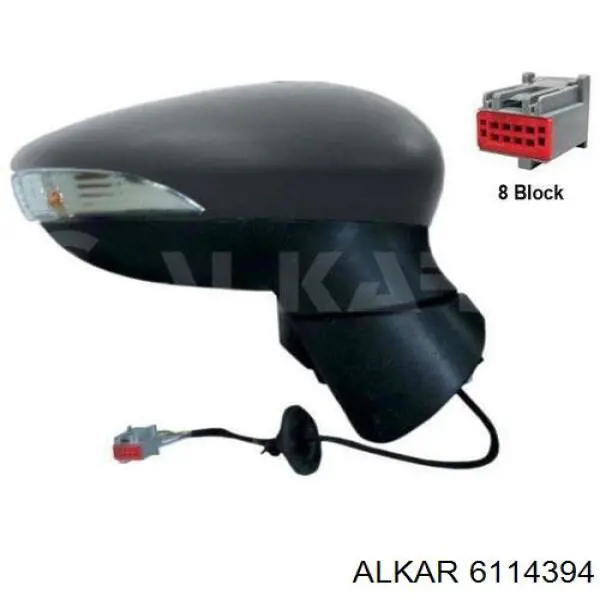 Lusterko wsteczne prawe Alkar 6114394 cena, od 98,69 USD