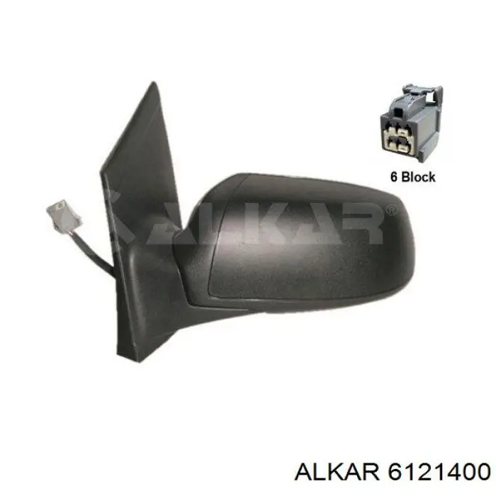 Lusterko wsteczne lewe Alkar 6121400 cena, od 59,59 USD