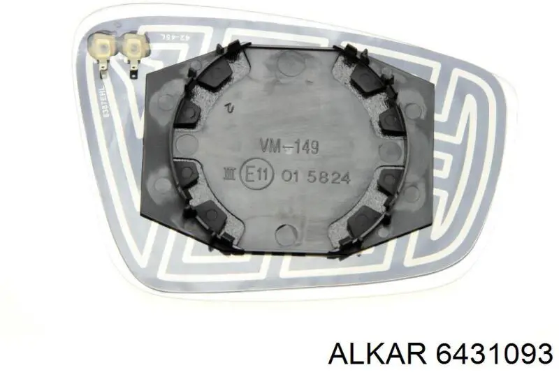 Wkład lusterka wstecznego lewego Alkar 6431093 cena, od 21,03 USD