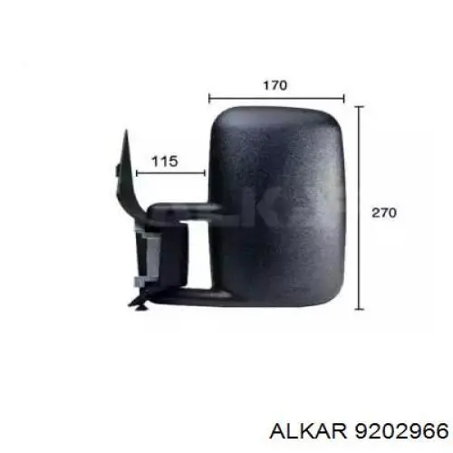 Lusterko wsteczne prawe Alkar 9202966 cena, od 49,39 USD