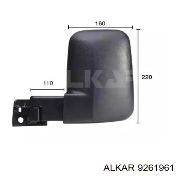 Lusterko wsteczne lewe Ford Transit IV awangarda (T) (1985 - 1992) cena, od 64,36 USD