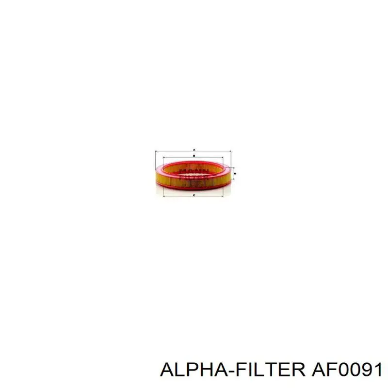 Filtr powietrza AF0091 Alpha Filter