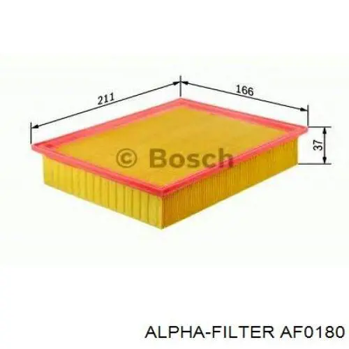 Filtr powietrza Alpha Filter AF0180 cena, od 65,01 USD