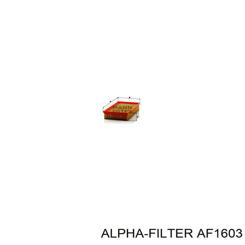 AF1603 Alpha Filter Filtr powietrza