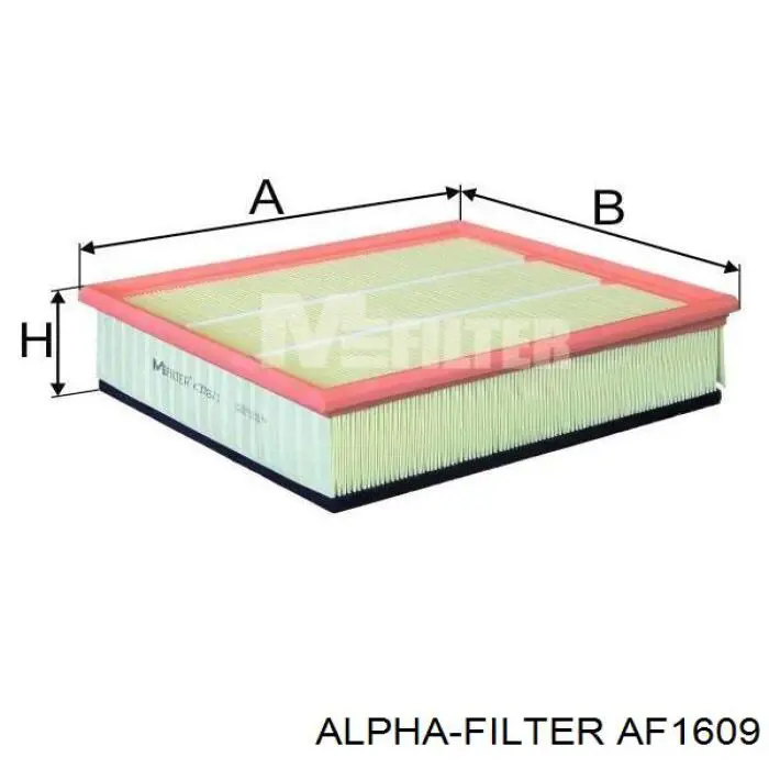 Do koszyka AF1609 Alpha Filter Filtr powietrza