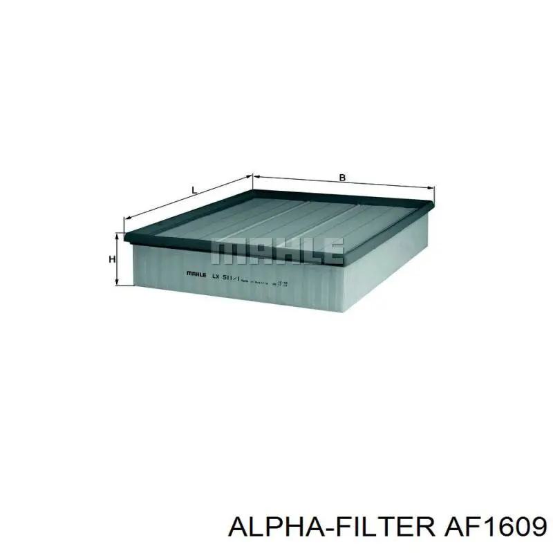 Filtr powietrza AF1609 Alpha Filter