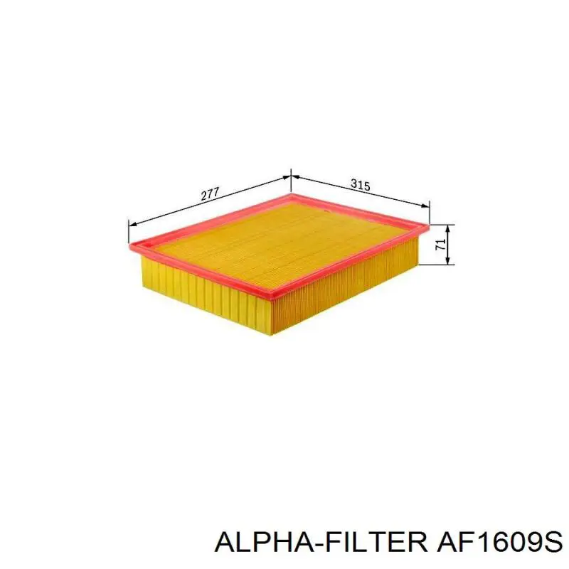 Filtr powietrza Alpha Filter AF1609S cena, od 10,10 USD