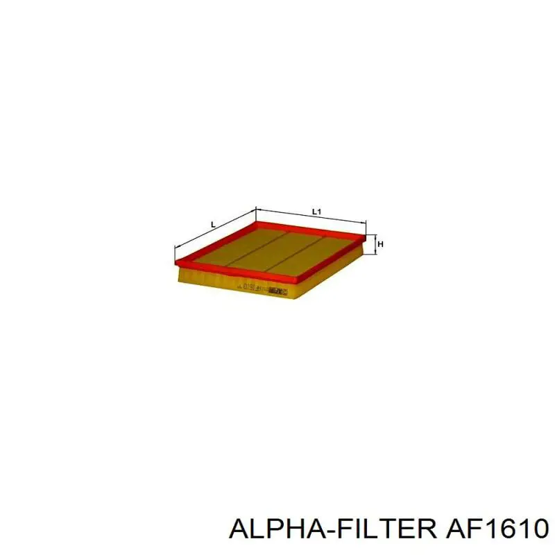 Filtr powietrza Alpha Filter AF1610 cena, od 7,42 USD