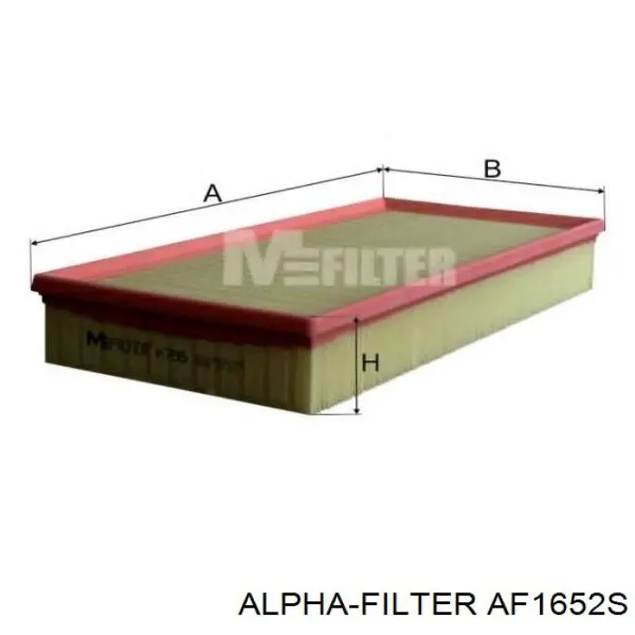 Filtr powietrza Alpha Filter AF1652S