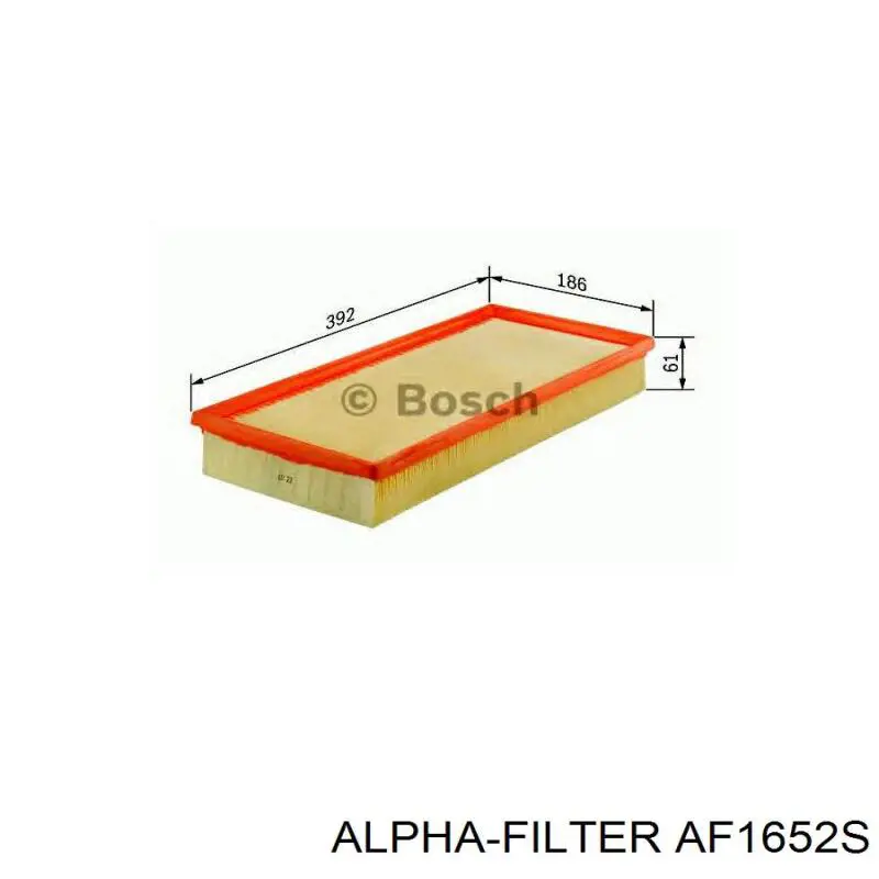 Filtr powietrza Alpha Filter AF1652S cena, od 10,97 USD