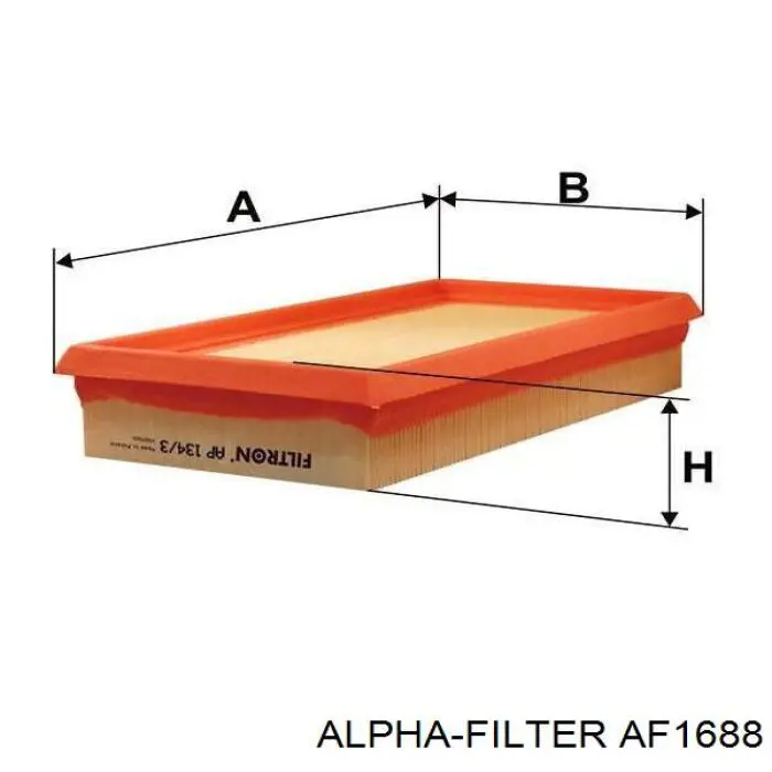 Filtr powietrza Alpha Filter AF1688
