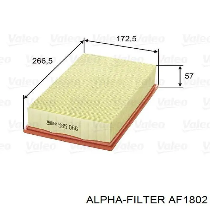 AF1802 Alpha-filter filtr powietrza