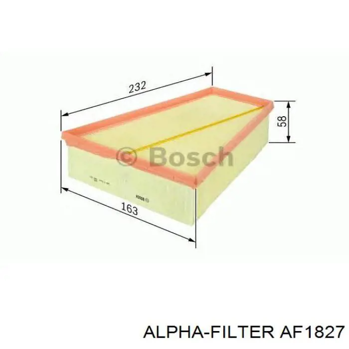 AF1827 Alpha Filter Filtr powietrza