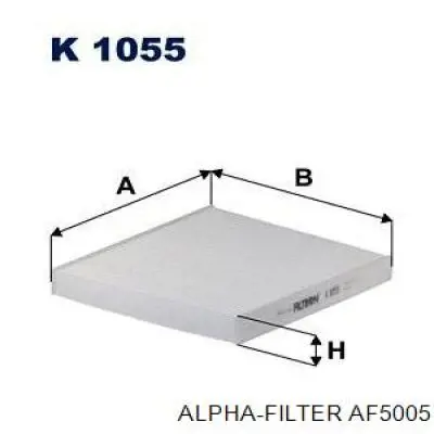 Do koszyka AF5005 Alpha Filter Filtr kabiny