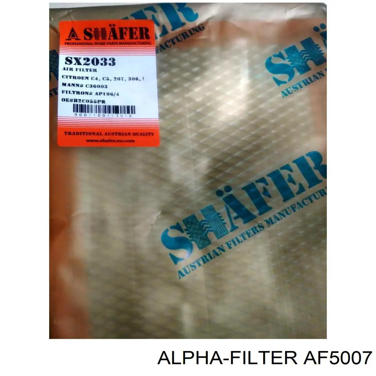 Filtr kabiny Alpha Filter AF5007 cena, od 7,75 USD