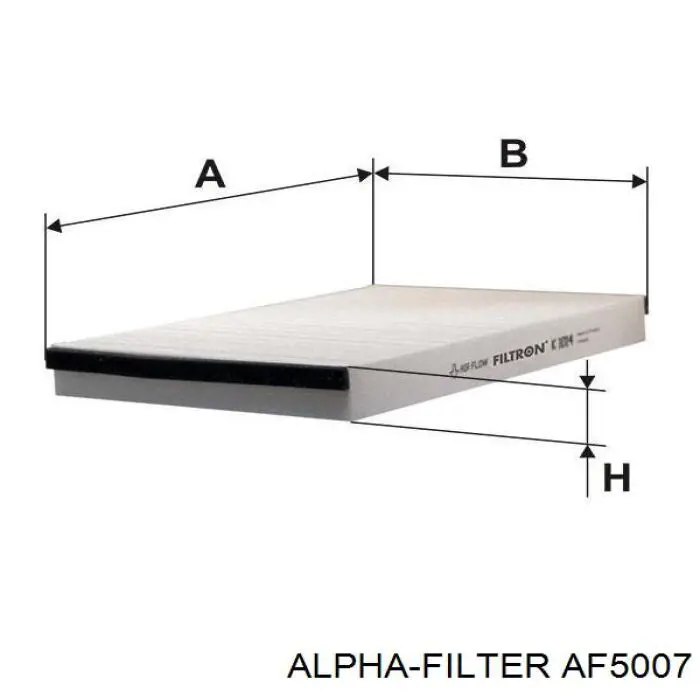 Filtr kabiny Alpha Filter AF5007 cena, od 7,75 USD