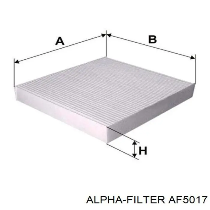 Filtr kabiny Alpha Filter AF5017 cena, od 7,46 USD