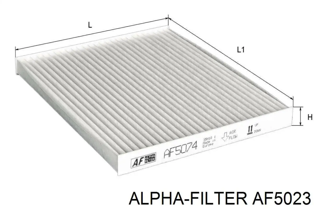 Do koszyka AF5023 Alpha Filter Filtr kabiny
