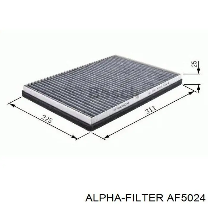 Filtr kabiny Alpha Filter AF5024 cena, od 13,47 USD