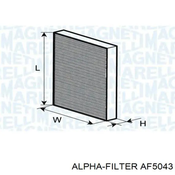 Filtr kabiny Alpha Filter AF5043
