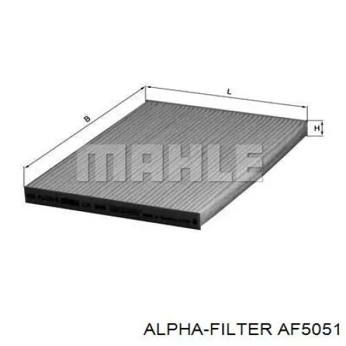 AF5051 Alpha Filter Filtr kabiny