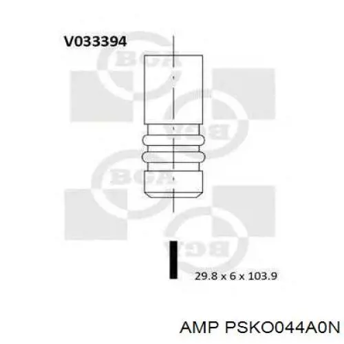 PSKO044-A-0-N AMP/Paradowscy zawór wydechowy