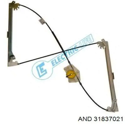 Mechanizm podnoszenia szyby drzwi przednich lewych 31837021 AND