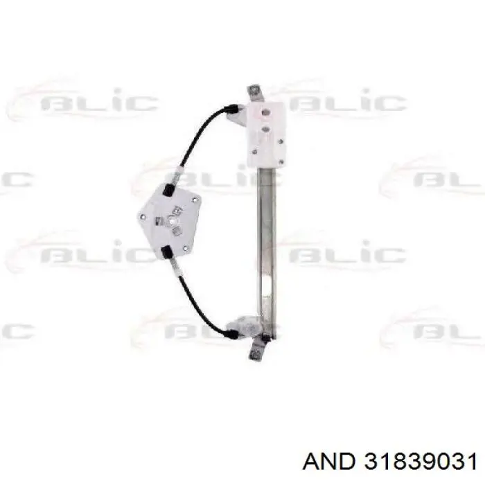 Mechanizm podnoszenia szyby drzwi tylnych lewych 9548PSG3 Polcar