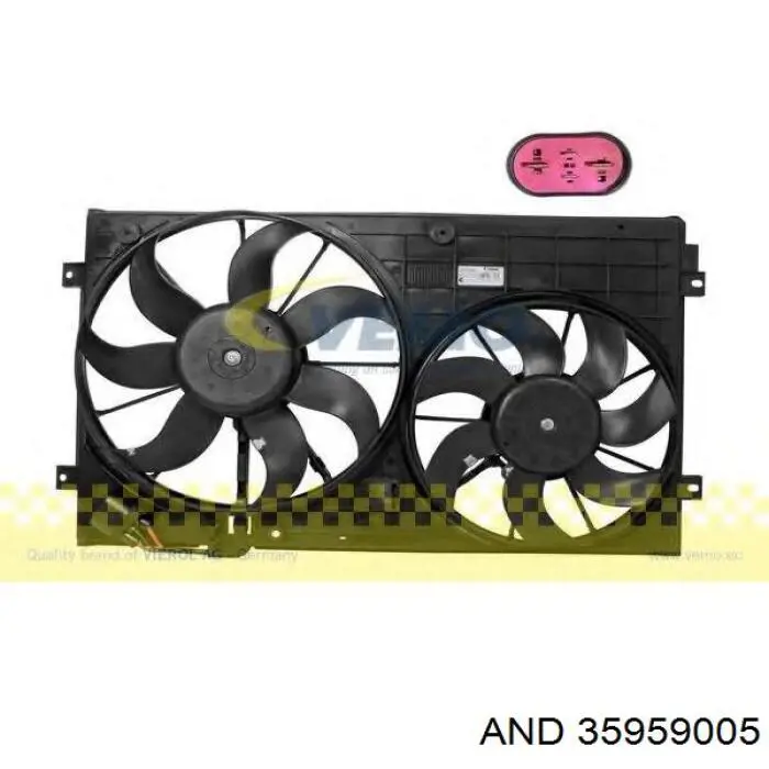Wentylator elektryczny układu chłodzenia, kompletny (silnik+wirnik) prawy AND 35959005 cena, od 51,81 USD