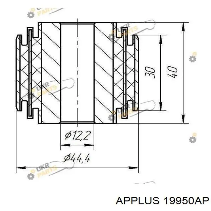 19950AP Aplus Silentblock wahacza tylnego górnego