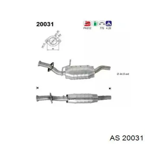 Konwerter-katalizator do Ford Fiesta Mk3 GFJ