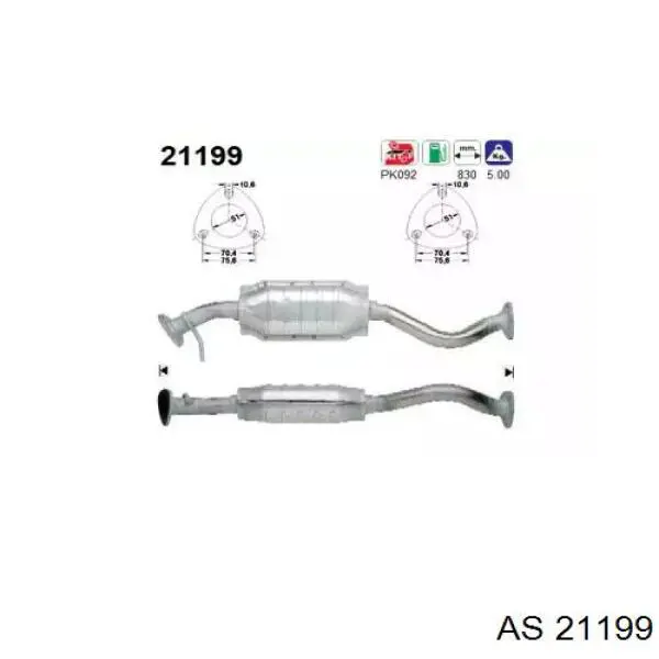 Konwerter-katalizator Opel Corsa A hatchback (S83) (1982 - 1993) cena, od 132,26 USD