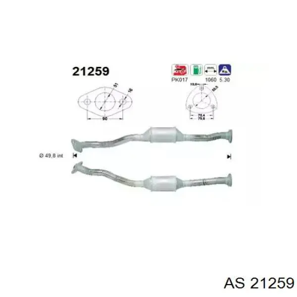 Konwerter-katalizator Opel Vectra A sedana (86, 87) (1988 - 1995) cena, od 160,90 USD
