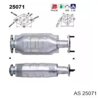 Konwerter-katalizator AS/Auto Storm 25071 cena, od 634,86 USD