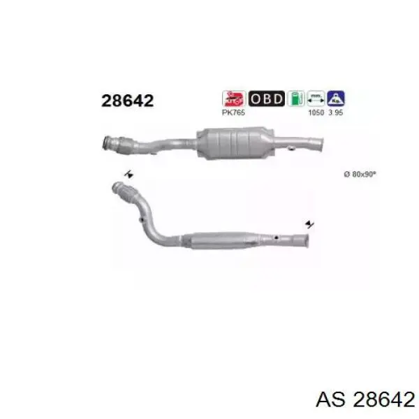 Konwerter-katalizator Peugeot Expert minivan (224) (1996 - 2006) cena, od  