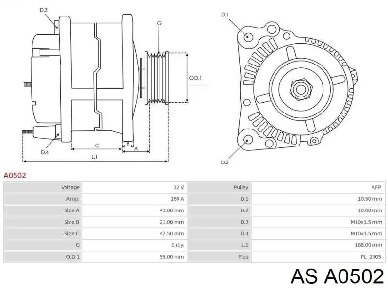Do koszyka LR007090 Land Rover Alternator
